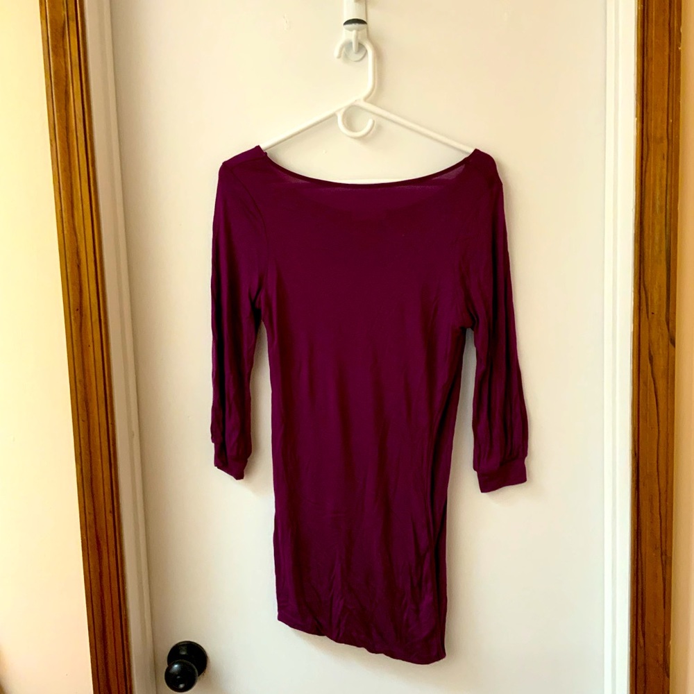 Saffron dark magenta tunic